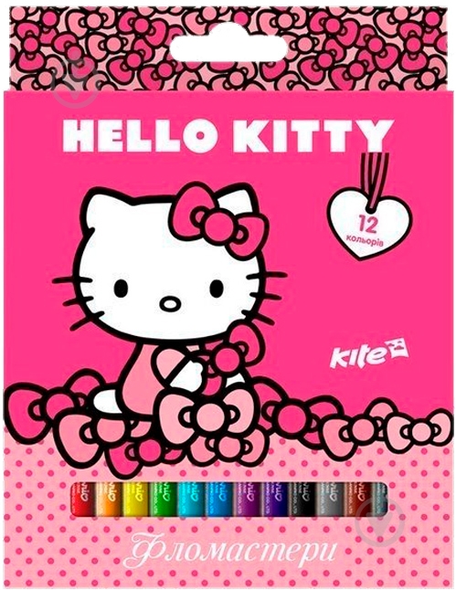 Фломастеры Hello Kitty 12 шт KITE - фото 1