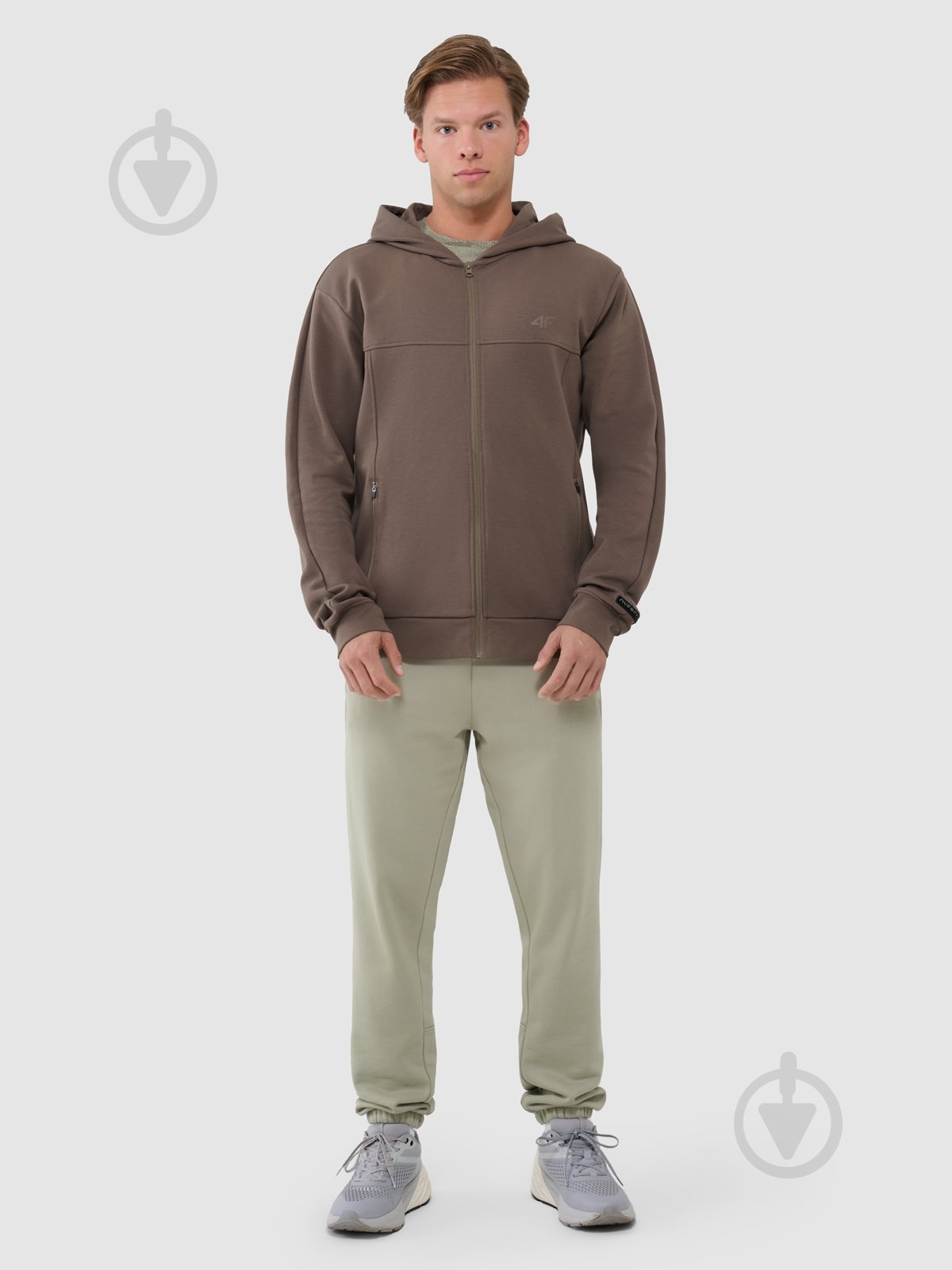 Джемпер 4F SWEATSHIRT M1537 4FWSS25TSWSM1537-80S р.S коричневий - фото 8