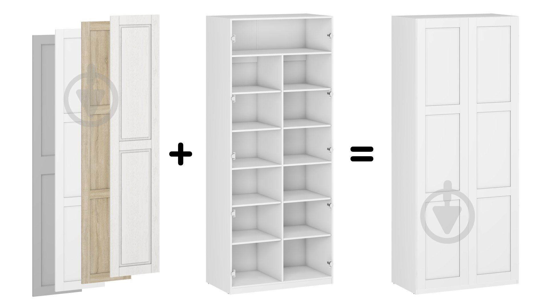 УЦІНКА! Корпус шафи Грейд ш-к ФЛЕКС тип №6 1000х2380х540 мм білий (УЦ №2578) - фото 4 УЦІНКА! Корпус шафи Грейд ш-к ФЛЕКС тип №6 1000х2380х540 мм білий (УЦ №2578) - фото 4