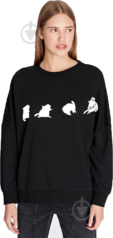 Джемпер Mavi CATS PRINTED SWEATSHIRT 168156-900 р. S черный - фото 1