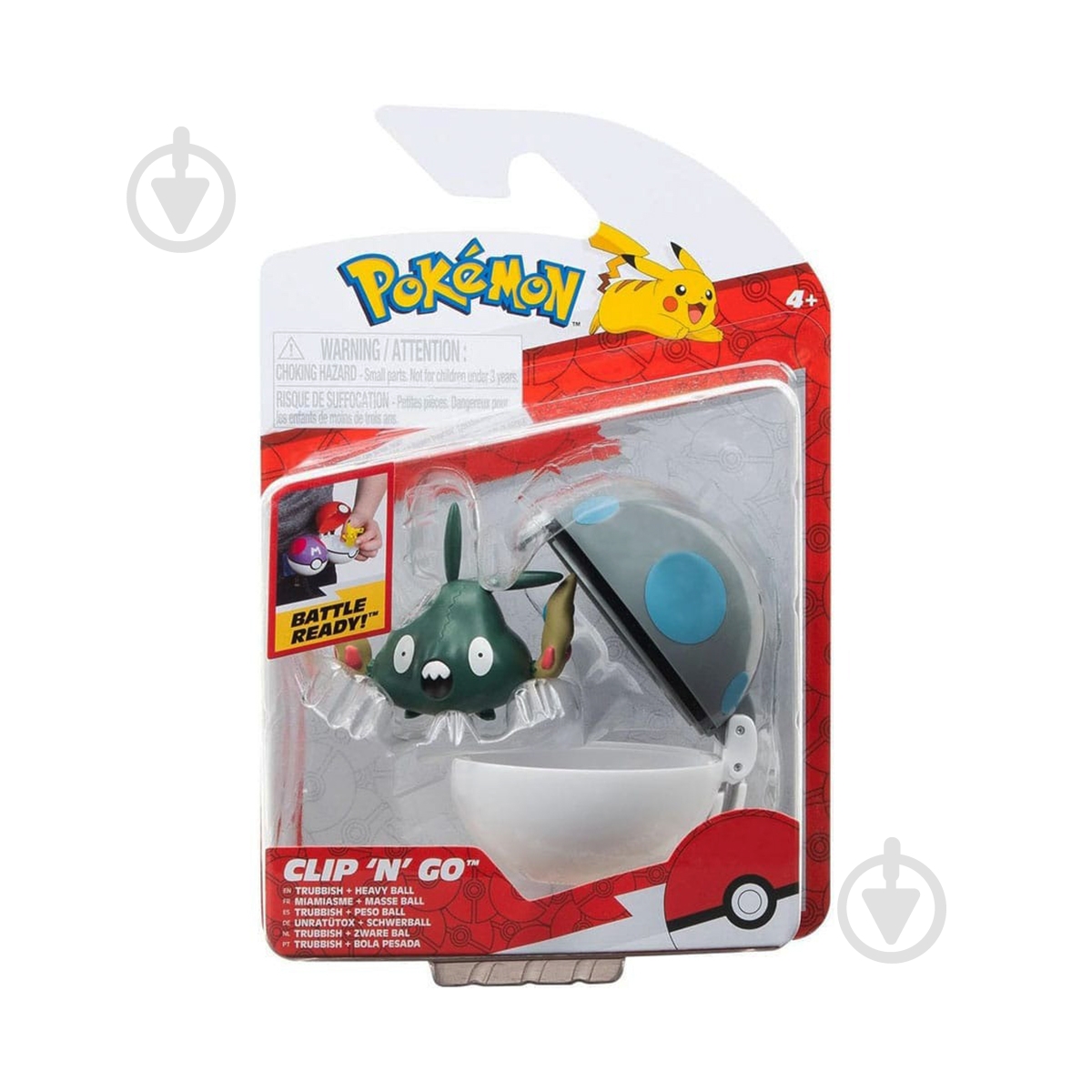 Игровой набор Pokemon Траббиш в покеболе PKW3140 - фото 1