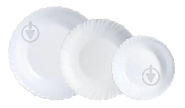 Сервиз столовый Luminarc Feston White 18 предметов V2156 - фото 1 Сервиз столовый Luminarc Feston White 18 предметов V2156 - фото 1