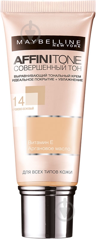 Крем тональний Maybelline New York Affinitone №14 кремово-бежевий 30 мл - фото 1