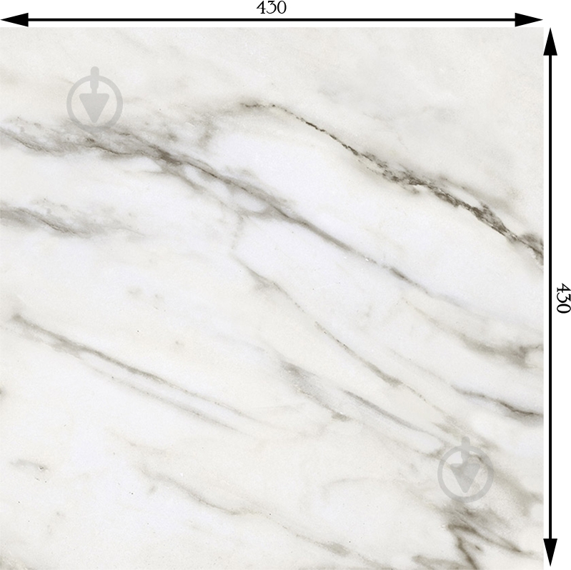 Плитка InterCerama ALON сірий 39 071 43x43 - фото 2