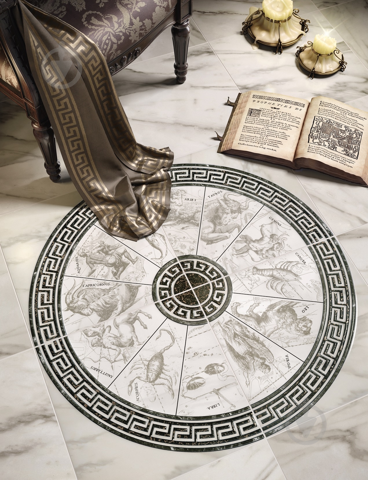 Плитка InterCerama ALON сірий 39 071 43x43 - фото 3