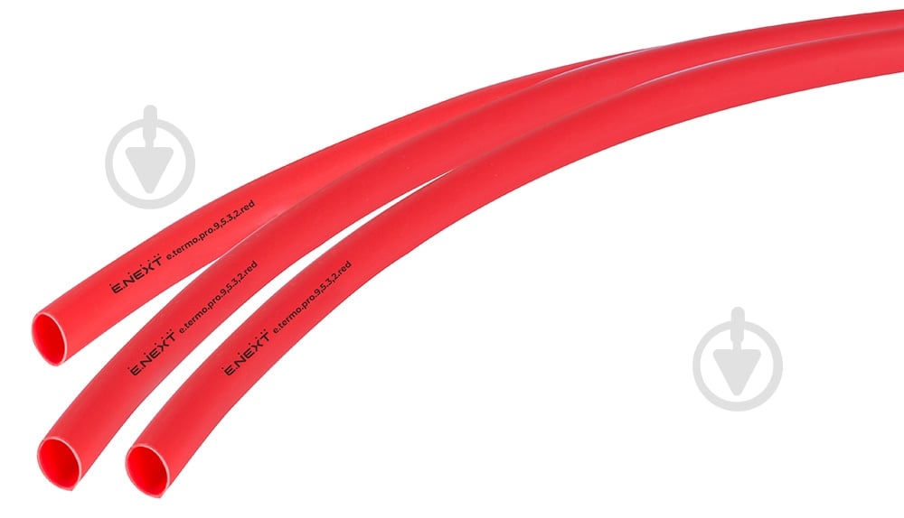 Трубка термоусадочная с клеем E.NEXT e.termo.pro.9,5.3,2.red полиолефин p092029 - фото 1