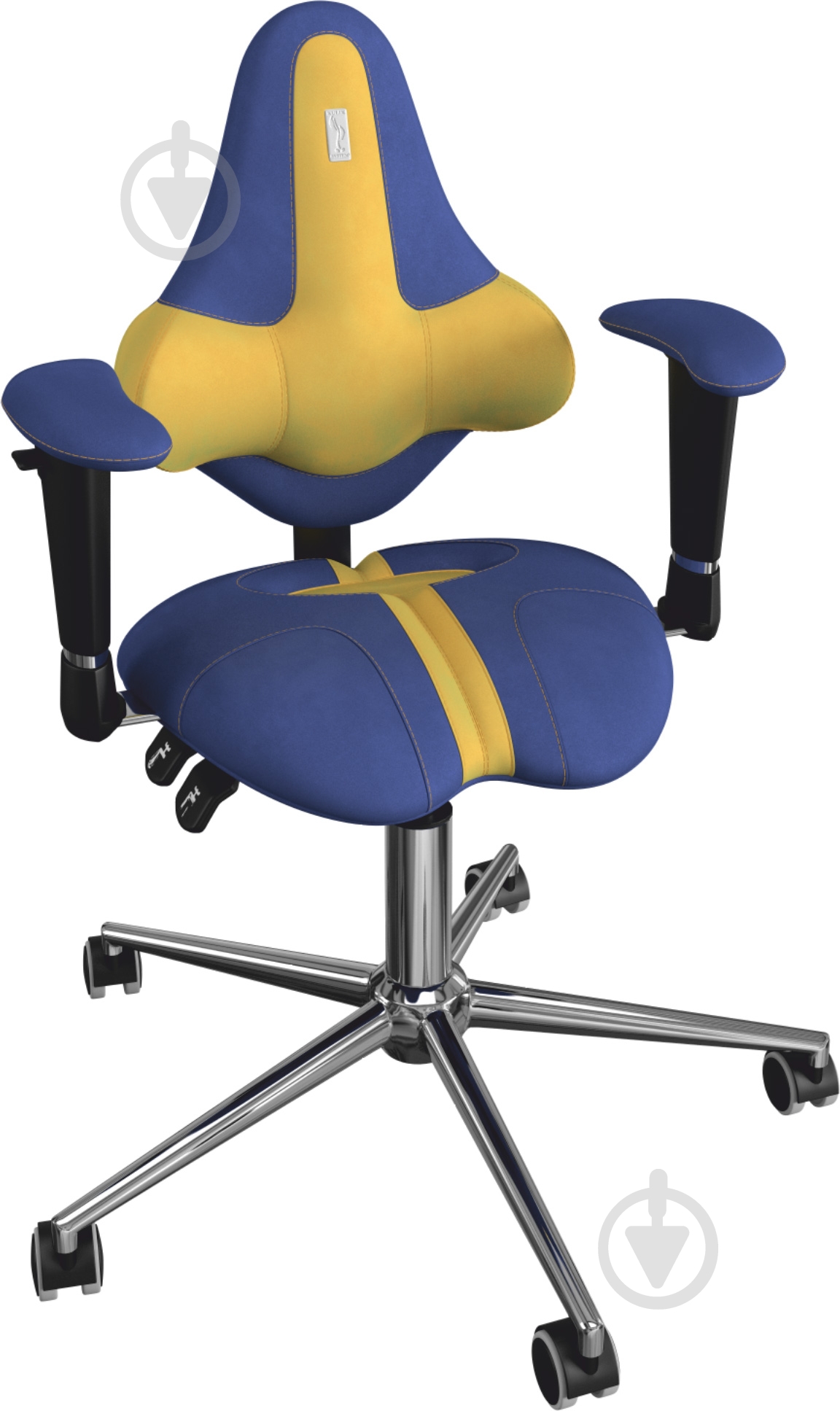 Кресло Kulik System Kids 1501 кобальтово-медовый - фото 1