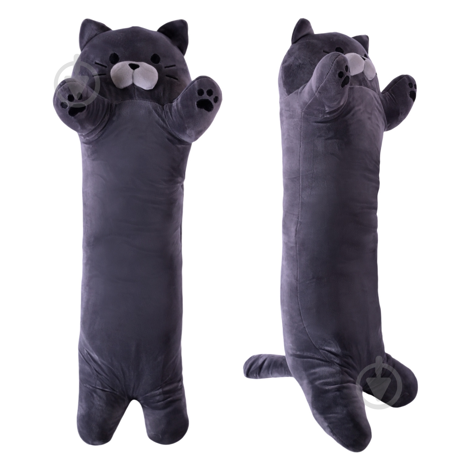 Мягкая игрушка Shantou Кот батон черный E1017 - фото 1