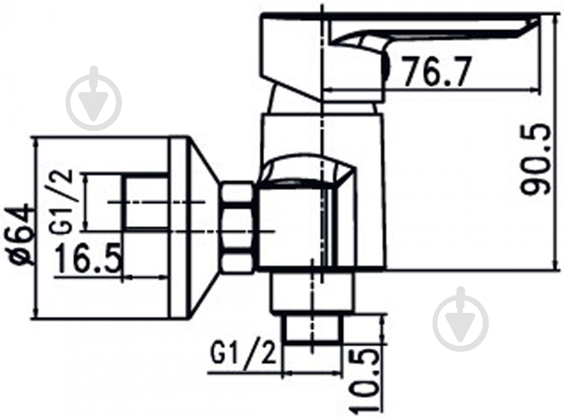 Смеситель для душа Aqua Rodos Optima 90977 - фото 3 Смеситель для душа Aqua Rodos Optima 90977 - фото 3