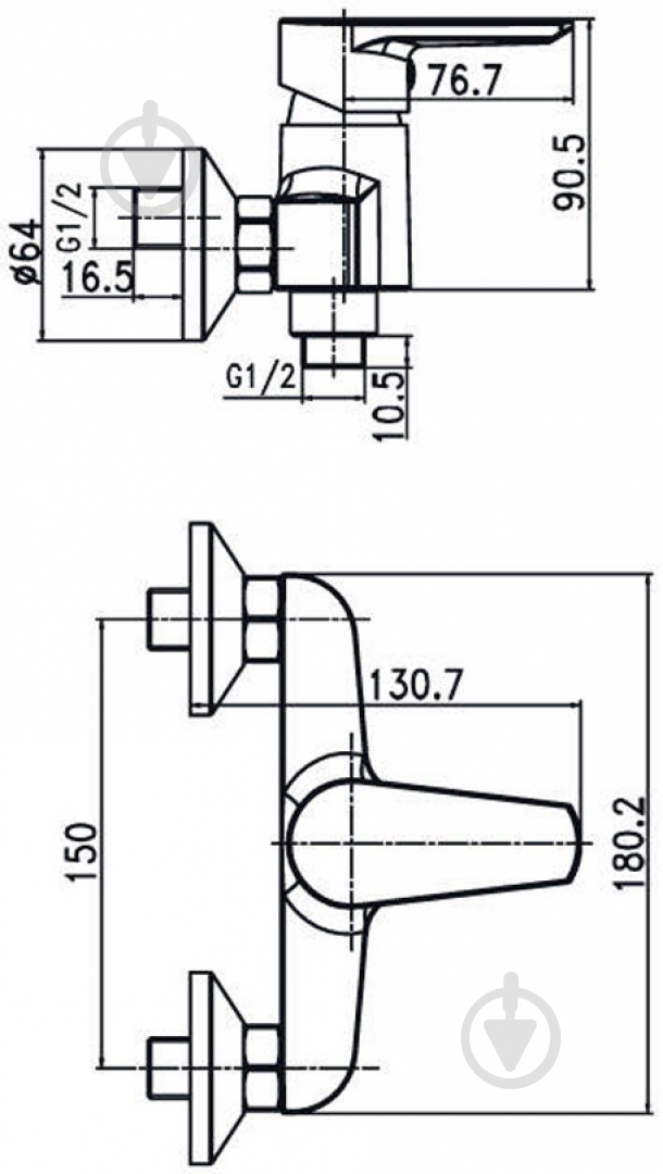 Смеситель для душа Aqua Rodos Optima 90977 - фото 5 Смеситель для душа Aqua Rodos Optima 90977 - фото 5
