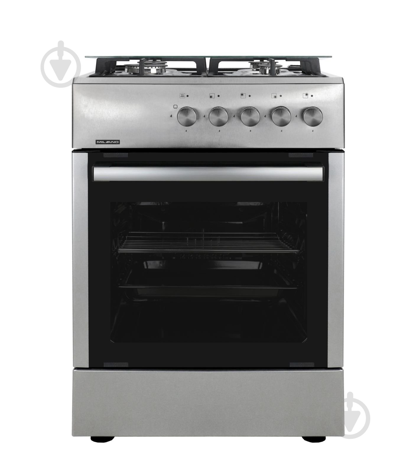 Плита газовая Milano ML60 G1/07 С нержавіюча сталь - фото 1