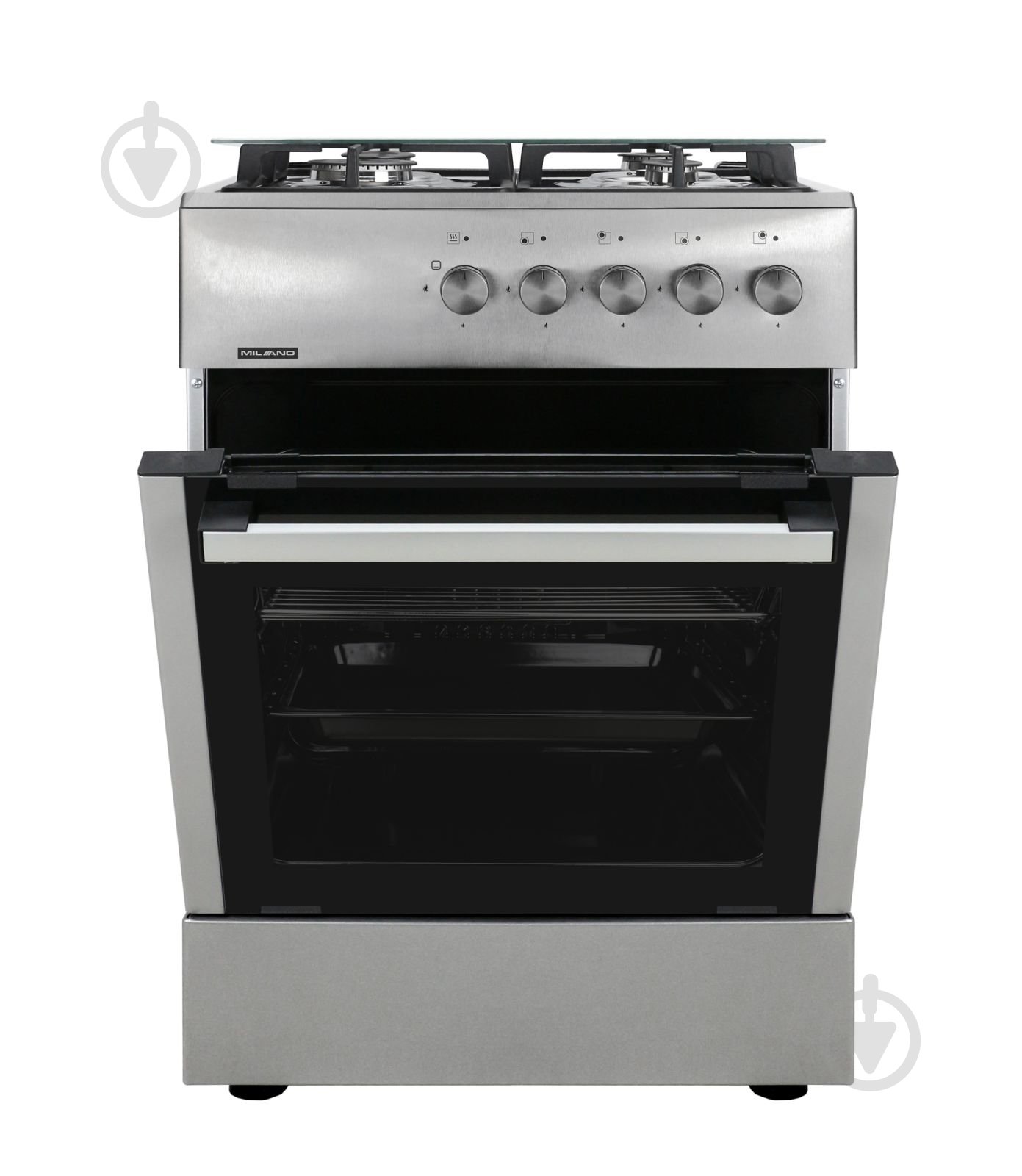 Плита газовая Milano ML60 G1/07 С нержавіюча сталь - фото 4