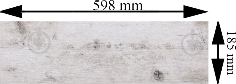 Плитка Cersanit Shinewood white 18,5x59,8 см - фото 4