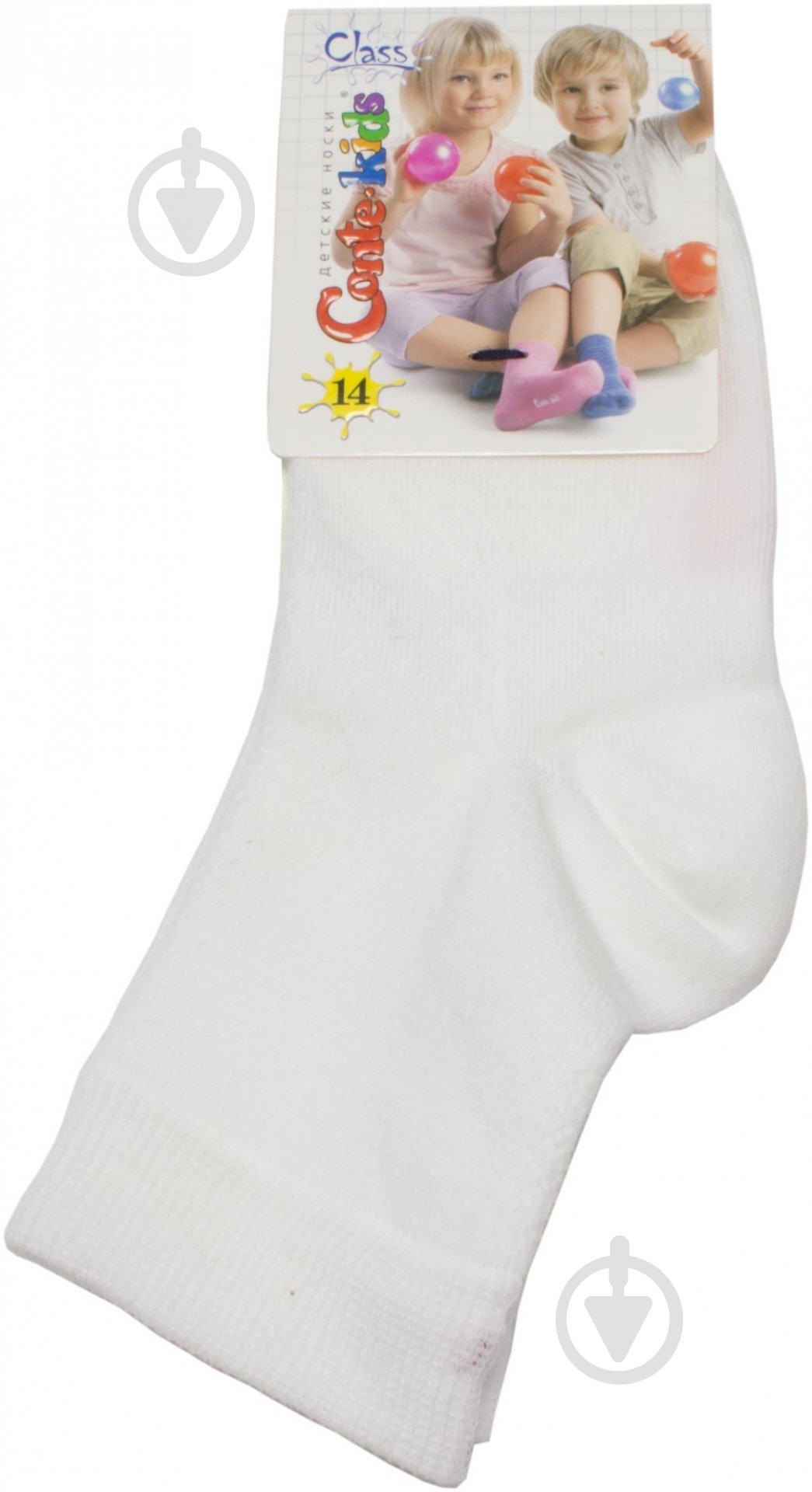 Шкарпетки дитячі для дівчатокдля хлопчиків Conte-Kids CLASS 147 13С-9СП р.14 білий - фото 1 Шкарпетки дитячі для дівчатокдля хлопчиків Conte-Kids CLASS 147 13С-9СП р.14 білий - фото 1