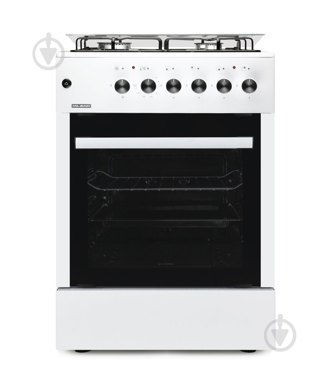 Плита комбинированная Milano ML60 Е40 біла - фото 1