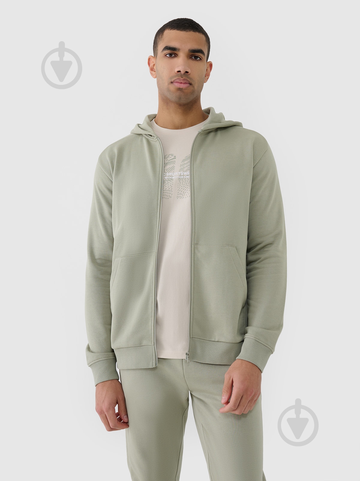 Джемпер 4F SWEATSHIRT M1584 4FWSS25TSWSM1584-44S р.XL зелений - фото 3 Джемпер 4F SWEATSHIRT M1584 4FWSS25TSWSM1584-44S р.XL зелений - фото 3