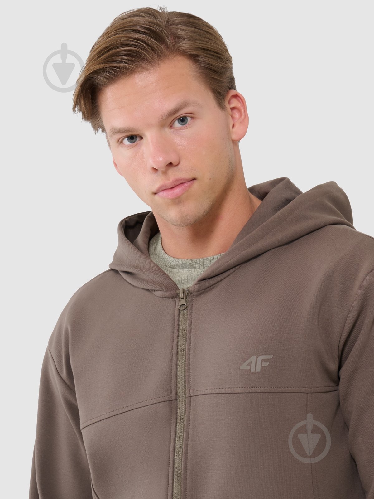 Джемпер 4F SWEATSHIRT M1537 4FWSS25TSWSM1537-80S р.XL коричневый - фото 4