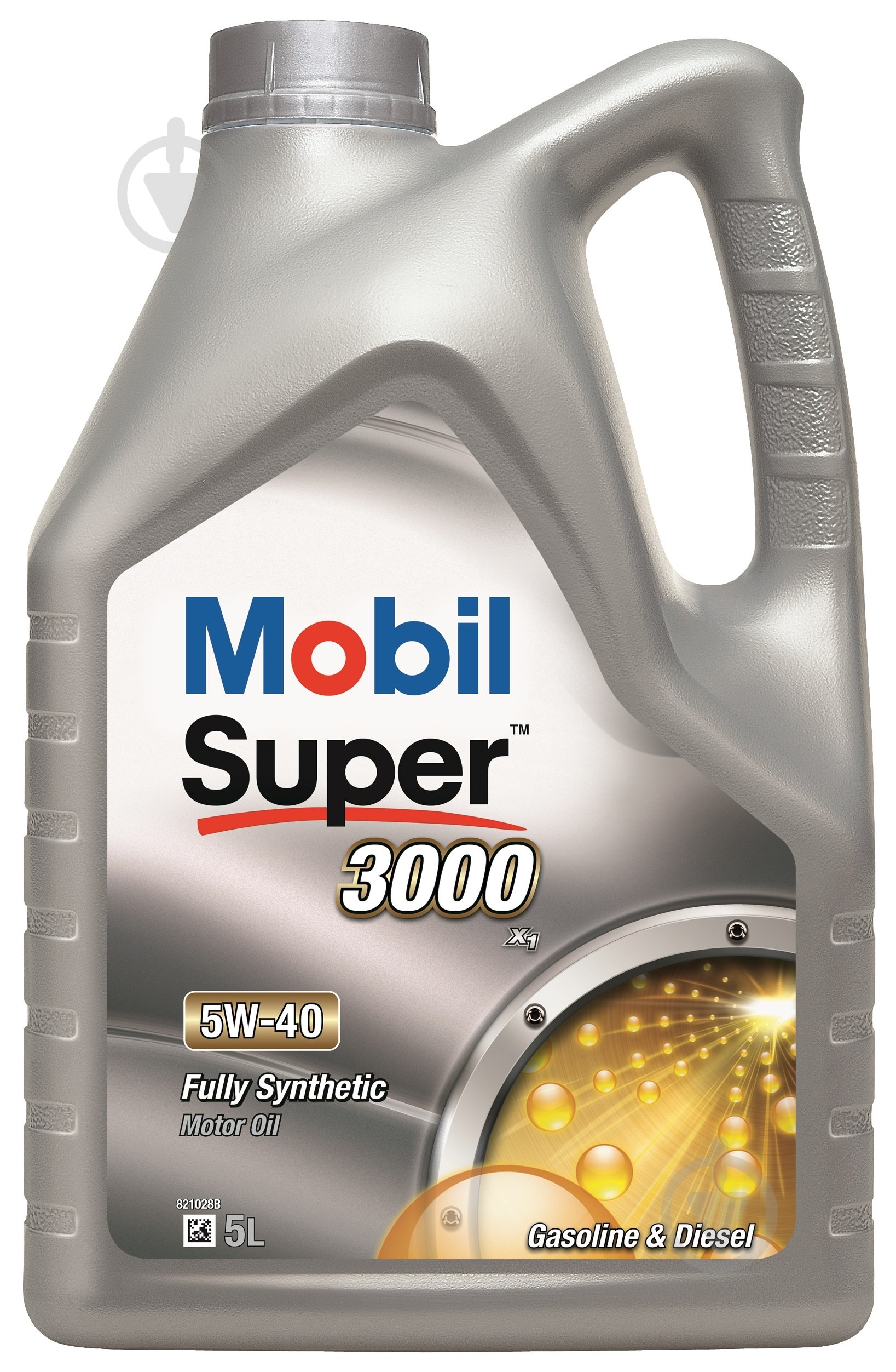 Моторна олива синтетична Mobil Super 3000 X1 5W-40 5 л (MB 5W40 3000 5L) - фото 1