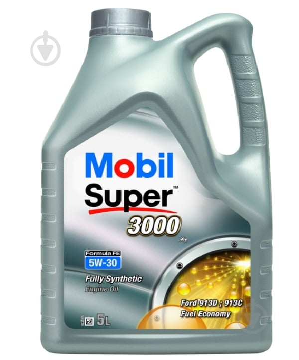 Моторна олива синтетична Mobil Super 3000 X1 Formula Fe 5W-30 5 л (MB 5W30 3000 FE 5L) - фото 1
