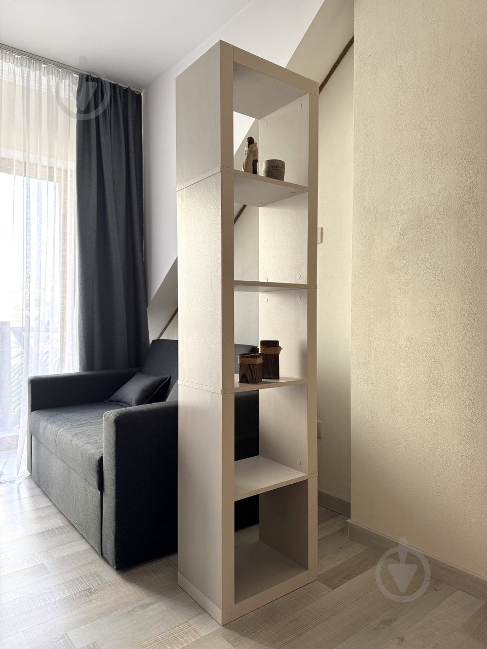 Стеллаж Inteo в гостинную Микс 1х5 1854х438х290 мм кашемир - фото 1