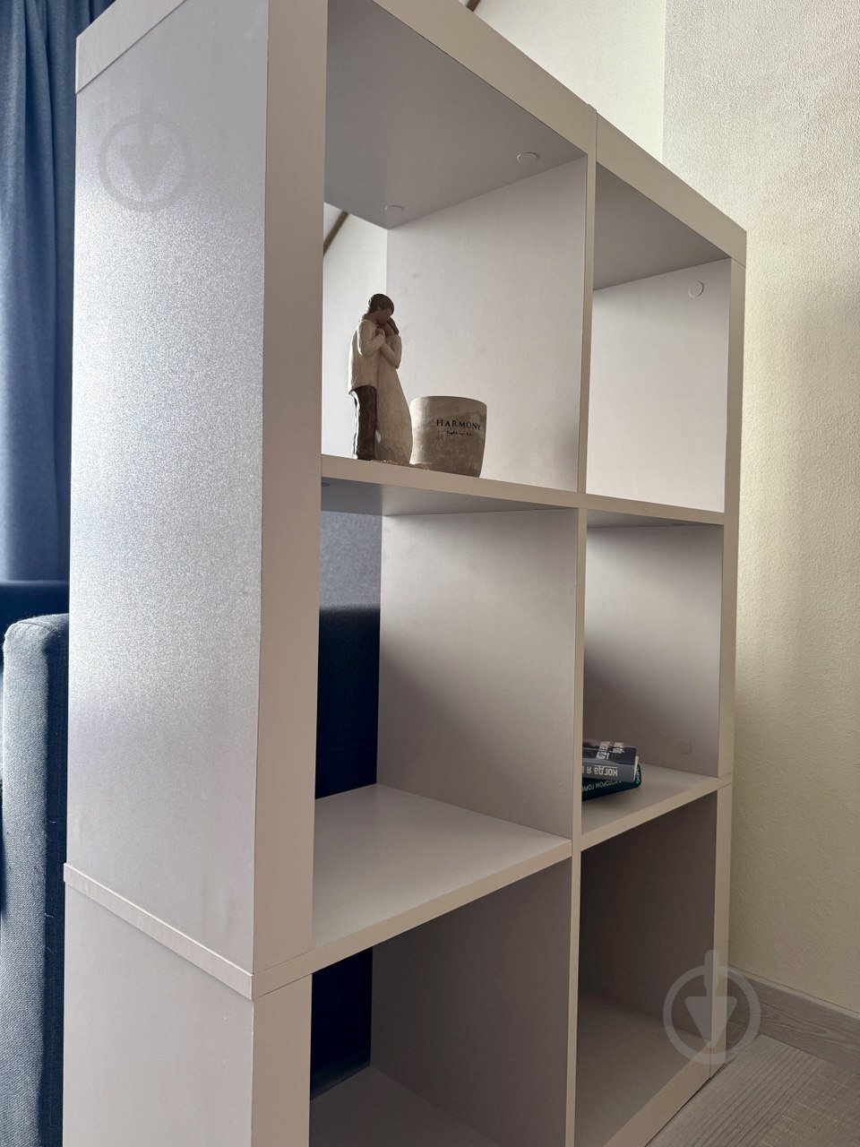 Этажерка пристенная Inteo в гостинную Микс 2х3 1146х792х290 мм кашемир - фото 2