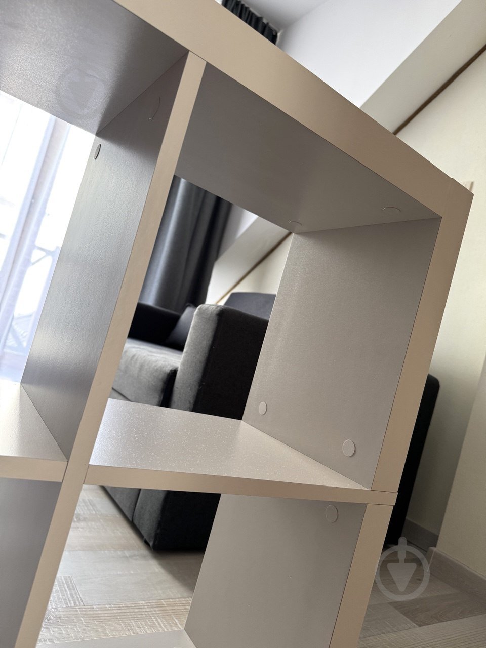 Этажерка пристенная Inteo в гостинную Микс 2х3 1146х792х290 мм кашемир - фото 3