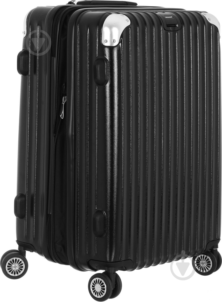 Чемодан Ambassador A8573 черный Black S - фото 4