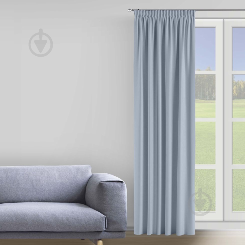 Штора Velour 200х275 см голубой Decora textile - фото 1