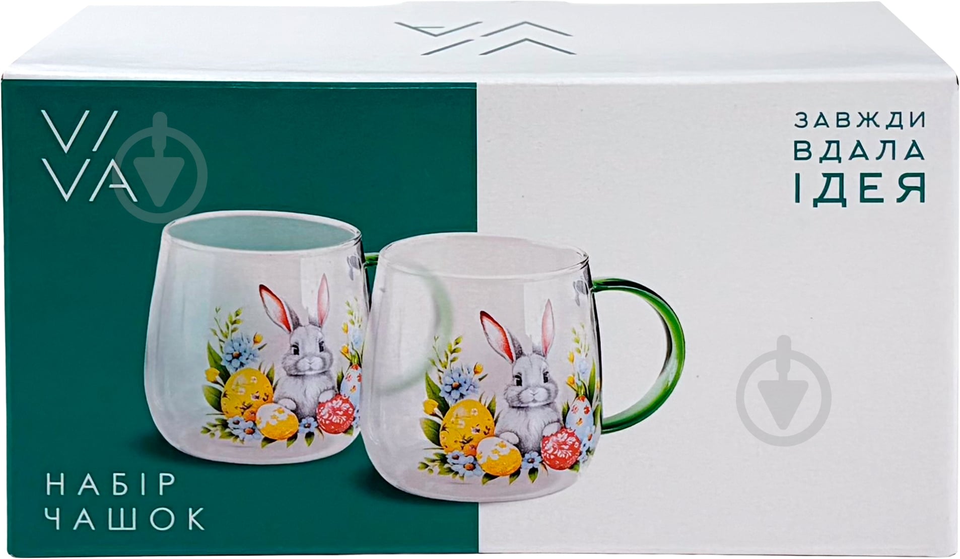 Набор чашек Viva Easter Rabbit В 2x420 мл (BCR7590R) - фото 2