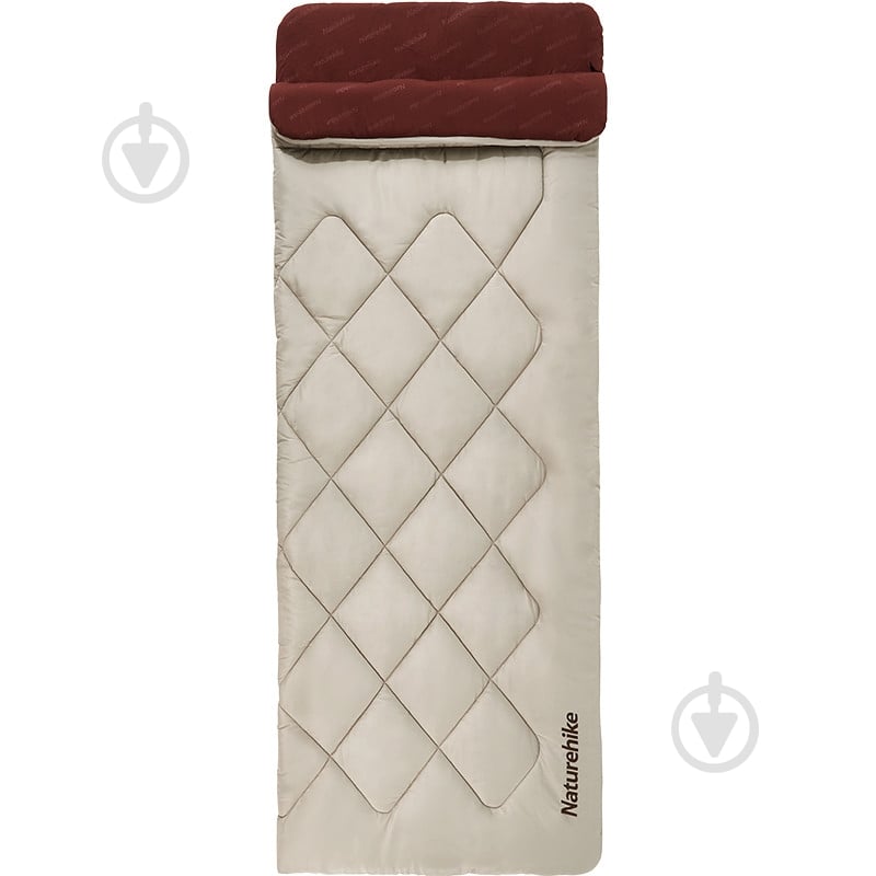 Спальный мешок Naturehike R150 CNH22SD005 (-4°C / +13°C), бордовый/бежевый - фото 1 Спальный мешок Naturehike R150 CNH22SD005 (-4°C / +13°C), бордовый/бежевый - фото 1