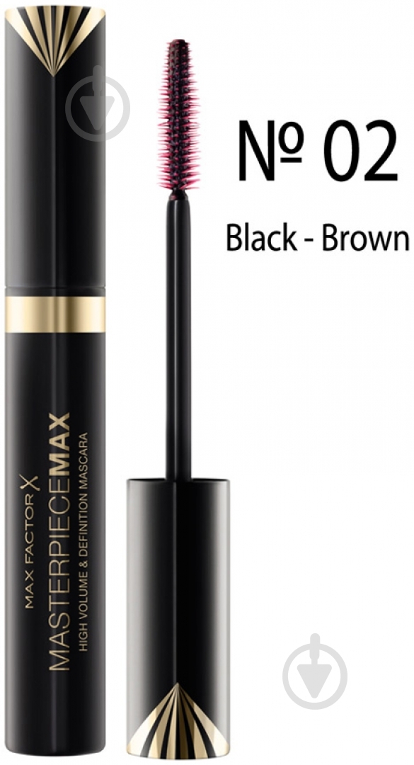Туш для вій Max Factor MASTERPIECE Masterpiece Max Hight Volume & Defention № 02 Bl-Br Чорно-коричнева 7,5 мл - фото 2