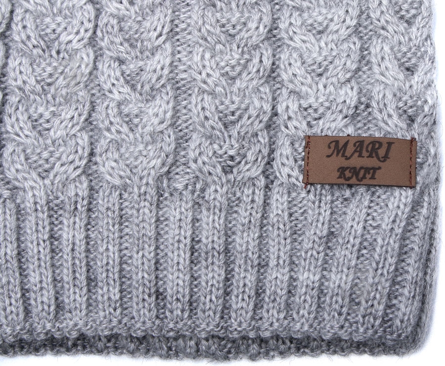 Шапочка детская унисекс Mari-Knit 822 р.48-50 серый - фото 3