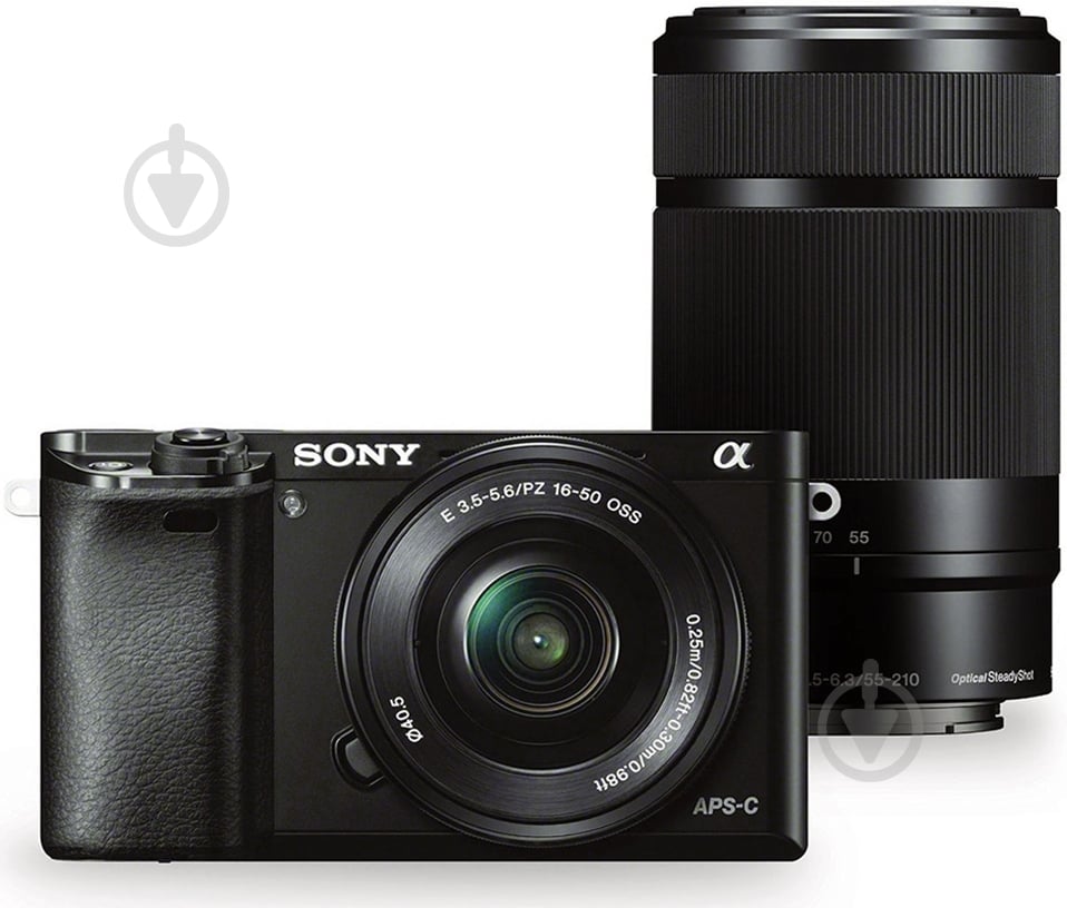 Фотоапарат Sony Alpha 6000 16-50 + 55-210mm Kit black - фото 4