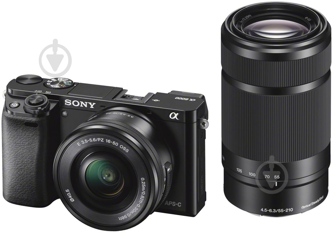 Фотоапарат Sony Alpha 6000 16-50 + 55-210mm Kit black - фото 8