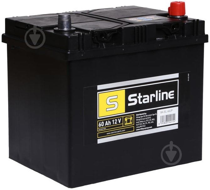 Акумулятор автомобільний STARLINE BA SL 60JP 60Ah 510A 12V «+» праворуч (BA SL 60JP) - фото 1
