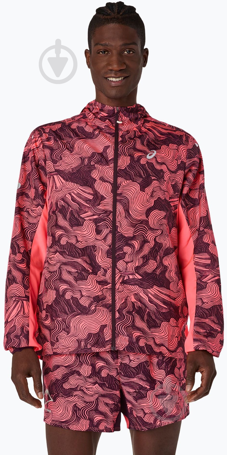 Куртка мужская Asics Fujitrail Packable Jacket 2011D524-700 р.M розовый - фото 2