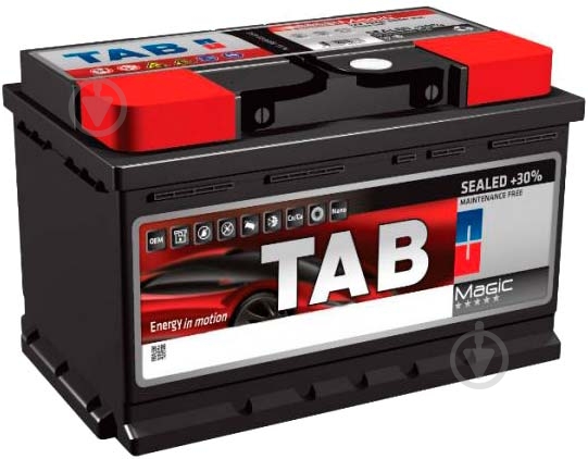 Аккумулятор автомобильный TAB MAGIC 82 82Ah 800A 12V «+» справа (189085) - фото 1