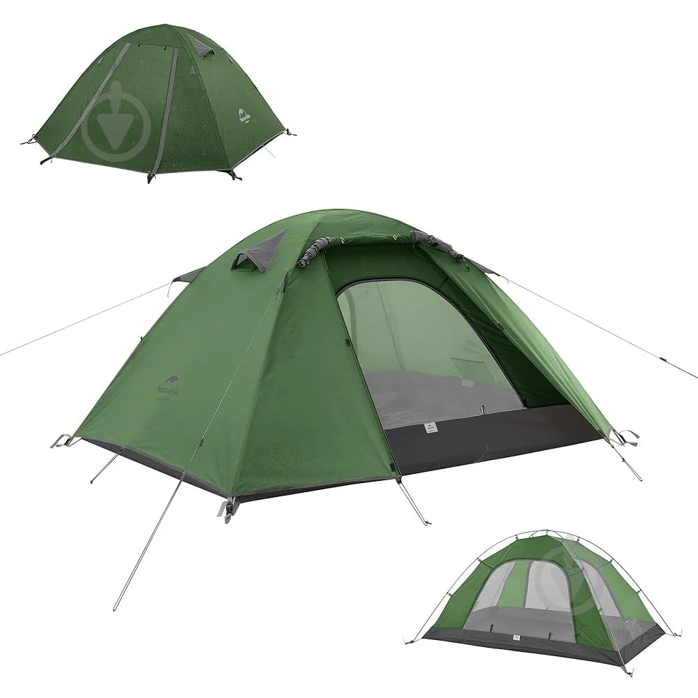 Палатка Naturehike P-Series Family Camping Tent CNK2300ZP028, светлый серый 6,9760239205e+012 - фото 9
