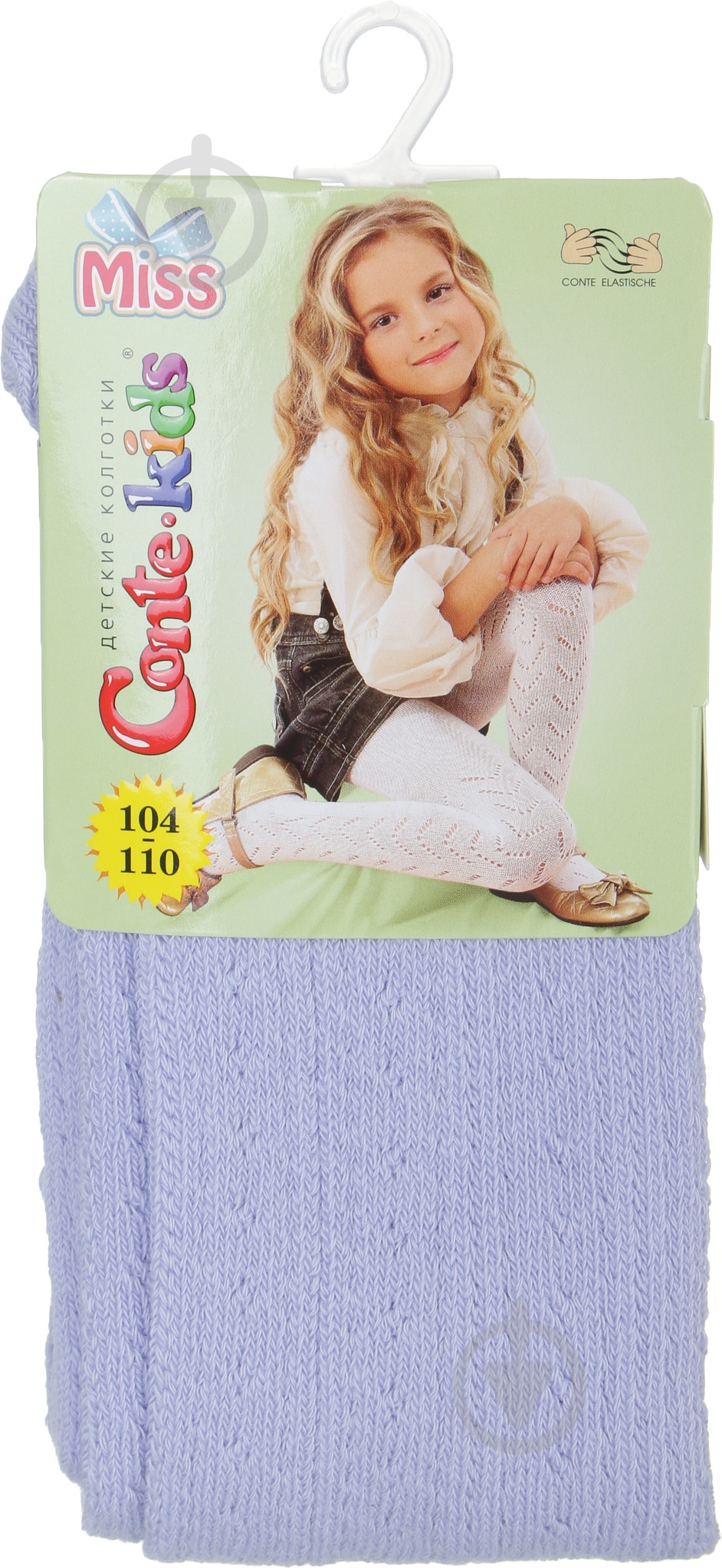 Колготки для девочек Conte-Kids MISS бледно-фиолетовыйр.104 бледно-фиолетовый - фото 1
