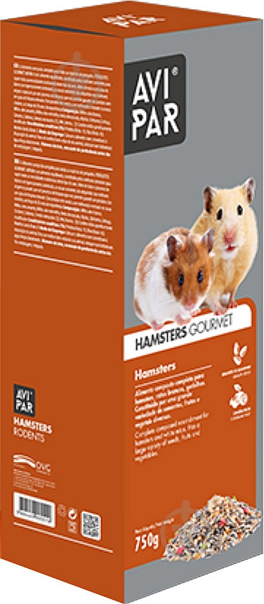 Корм Avipar Hamsters для хомяков и мышей 750 г - фото 1 Корм Avipar Hamsters для хомяков и мышей 750 г - фото 1