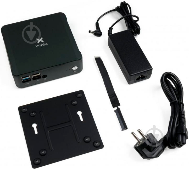 Неттоп Vinga Mini PC V600 (V6008145U.8256WH) black - фото 5