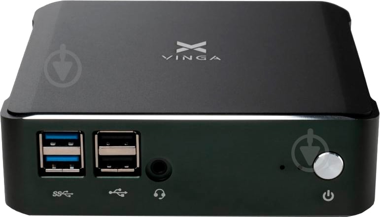Неттоп Vinga Mini PC V600 (V6008145U.8256WH) black - фото 1