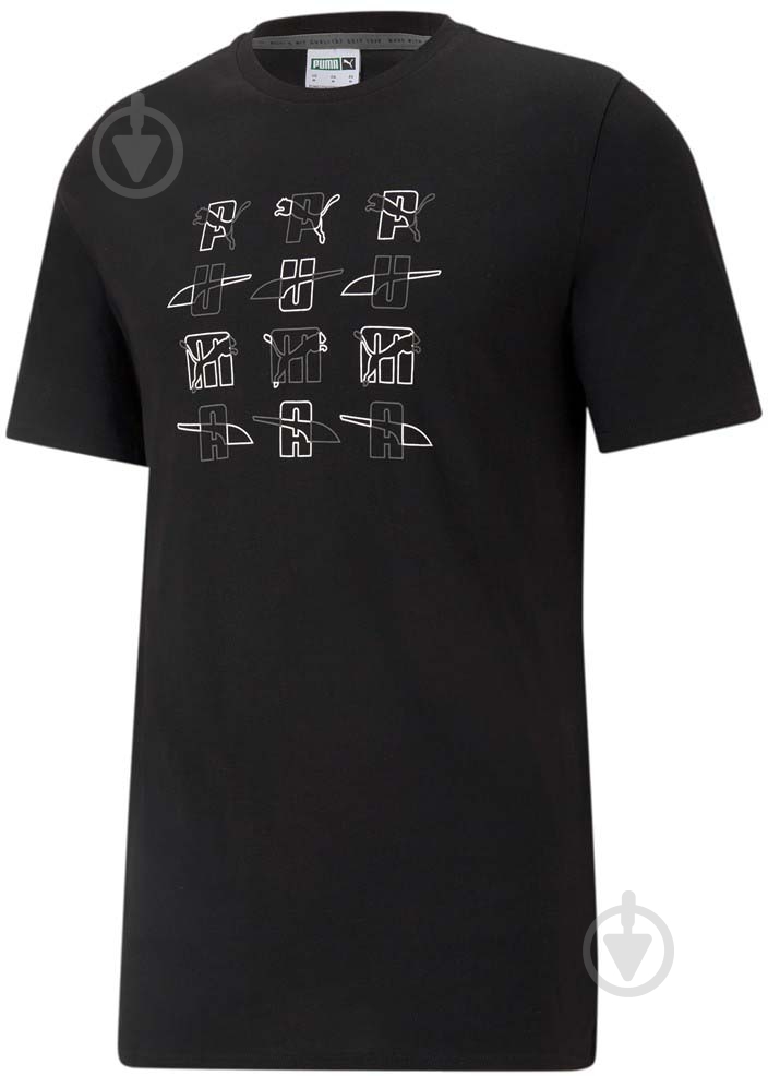 Футболка Puma ELEVATE GRAPHIC TEE 53107401 р.S черный - фото 4