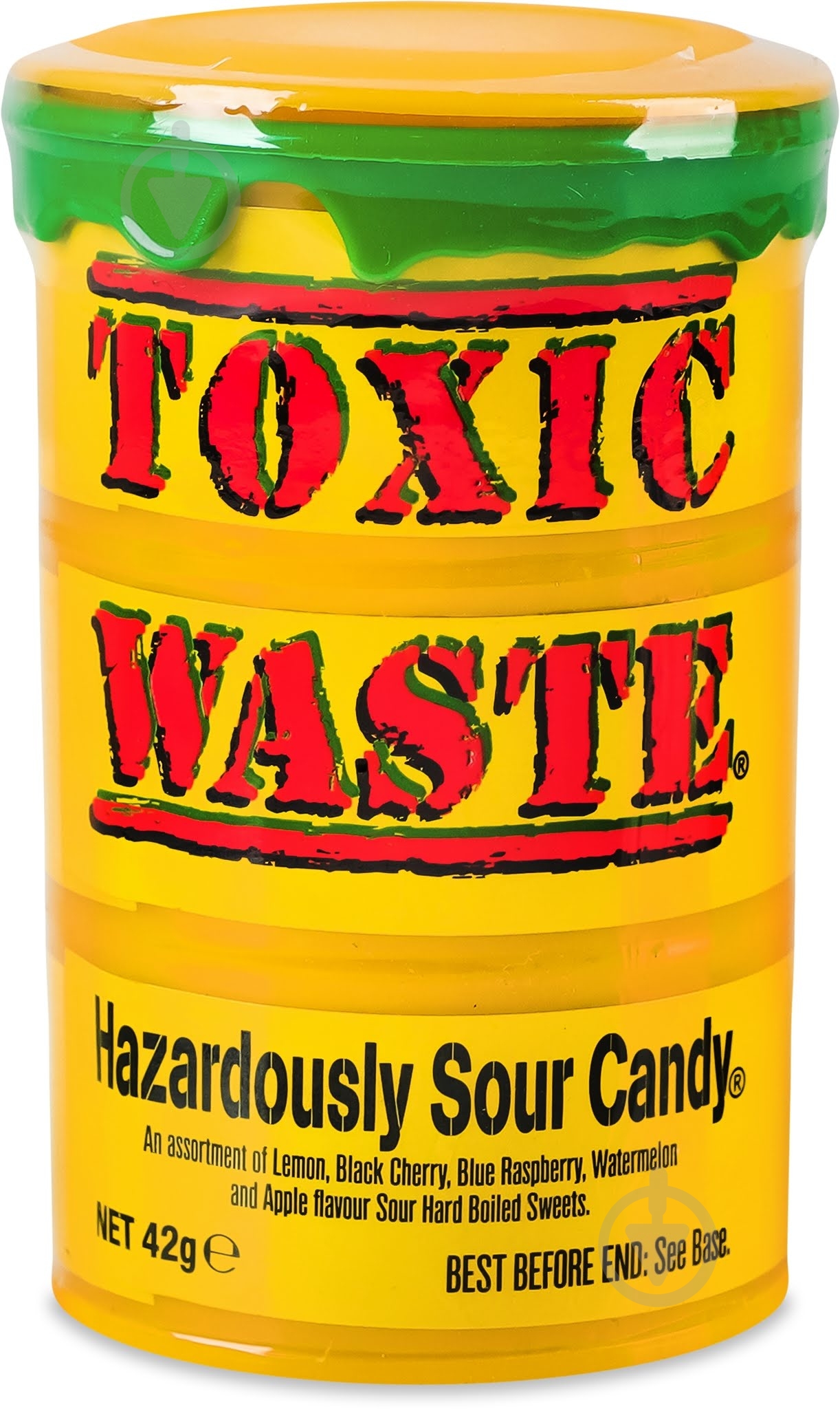 Конфеты Toxic Waste Желтая бочка 42,5 г - фото 1