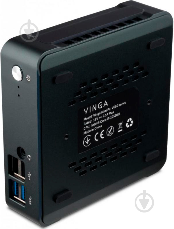 Неттоп Vinga Mini PC V600 (V6008565U.161T) black - фото 2