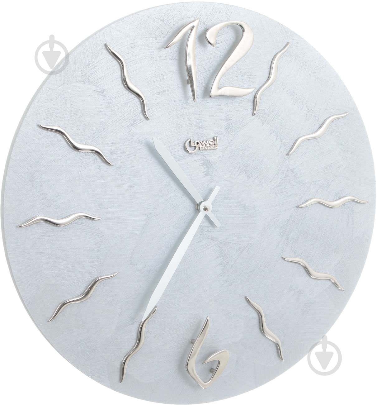 Часы настенные кварцевые silver grey5 11463 Lowell - фото 2