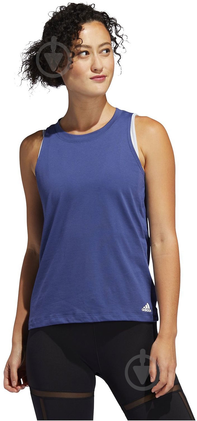 Майка Adidas FL8776 р.S синий - фото 3