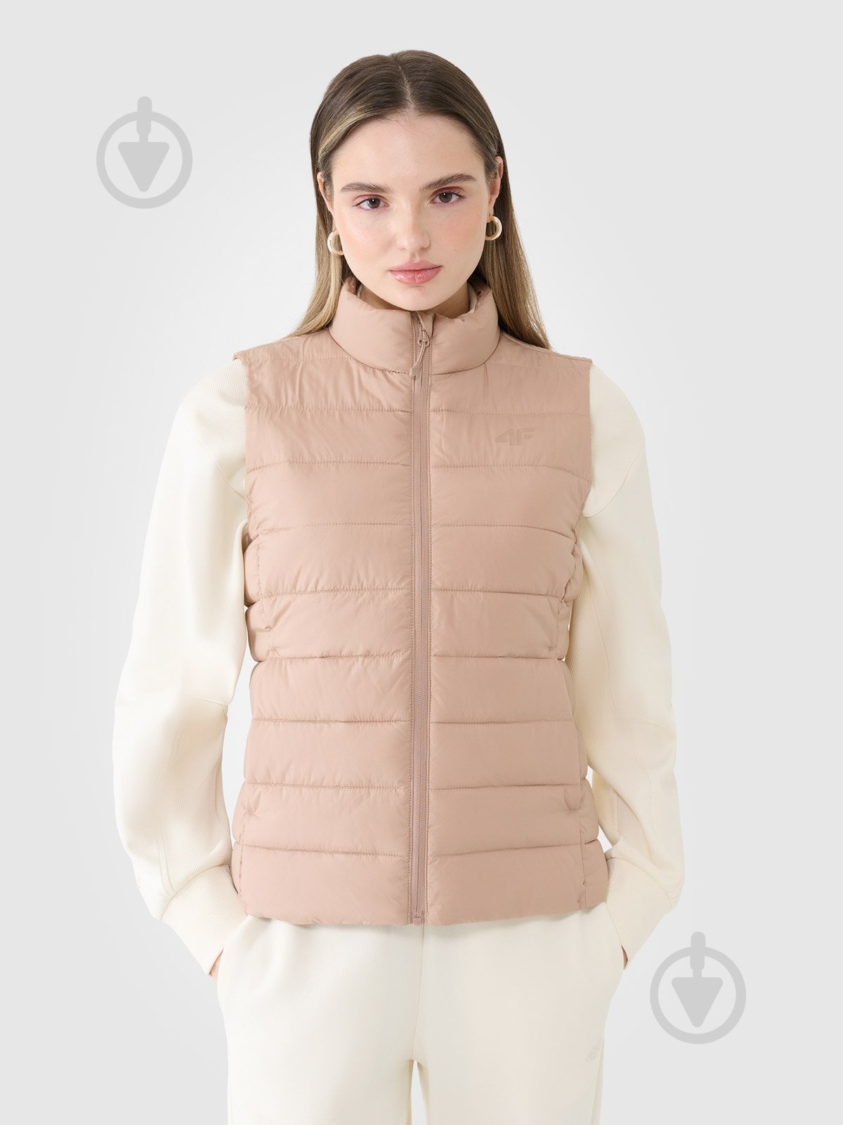 Жилет 4F VEST JACKET F181 4FWSS25TVJAF181-83S р.S бежевый - фото 1 Жилет 4F VEST JACKET F181 4FWSS25TVJAF181-83S р.S бежевый - фото 1