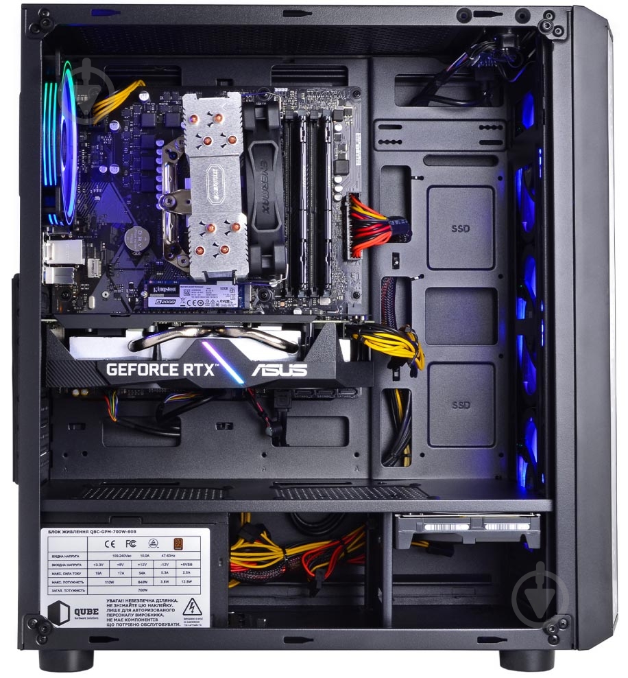 Компьютер персональный Artline Gaming (X68v17) black - фото 11