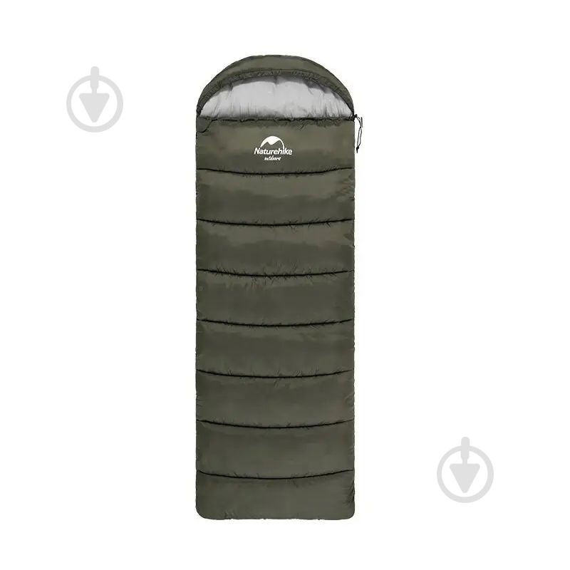 Спальник Naturehike с капюшоном U350S NH20MSD07 (-3°C) правый Темно-зеленый (6927595764329-R) - фото 1 Спальник Naturehike с капюшоном U350S NH20MSD07 (-3°C) правый Темно-зеленый (6927595764329-R) - фото 1